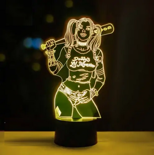3D світильник нічник з пультом "Харлі Квін" 3DTOYSLAMP 45457КВС фото
