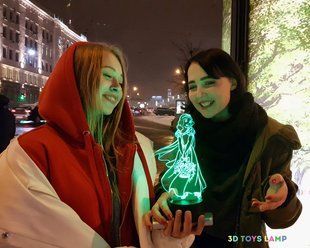 3D світильник нічник з пультом "Білосніжка" 3DTOYSLAMP 04-021 фото