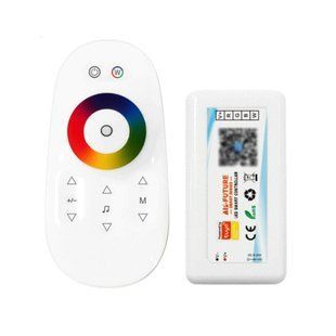 Контроллер PROLUM RGB+W Wi-Fi TUYA TOUCH (HomeLink, 18A, 5&ndash;24V, IP20, сенсорный пульт, управление со смартфона, совместимость с Google Home/Home Assistant/Tuya Smart) 404013 фото