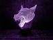 3D светильник ночник с пультом "Волк 3" 3DTOYSLAMP 02-028 фото 1