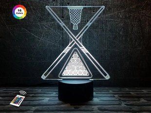 3D светильник ночник с пультом "Бильярд 2" 3DTOYSLAMP 10-026 фото