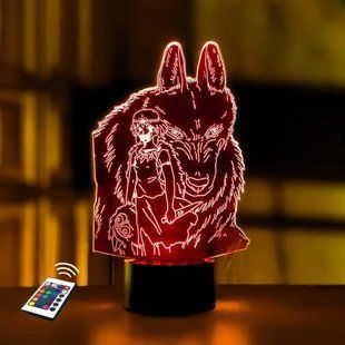 3D світильник нічник з пультом "Сан і Мора" 3DTOYSLAMP 98664ЕНПК214 фото