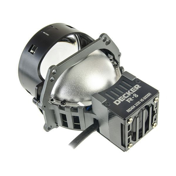 Світлодіодна лінза модуль для фар Decker LED BL 3.0" R-8 65W 5500K комплект 2 шт 102-993 фото