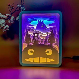 3D настільна картина-нічник "Тоторо" 3DTOYSLAMP 6784ТТ фото