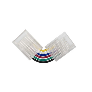 Коннектор PROLUM&trade; для LED ленты SMD SLIM, 12 мм, 6PIN, RGB+CCT, угловой L 501146 фото