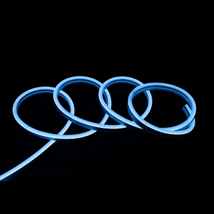 Світлодіодна стрічка NEON 12В 8x16, IP68 Блакитний Лід, PROLUM Series "SF" PRO, м 120027 фото