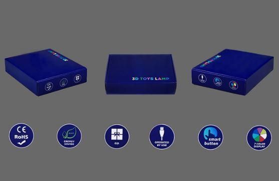 3D світильник нічник з пультом "Знак Наруто Акацуки" 3DTOYSLAMP *783274НН фото