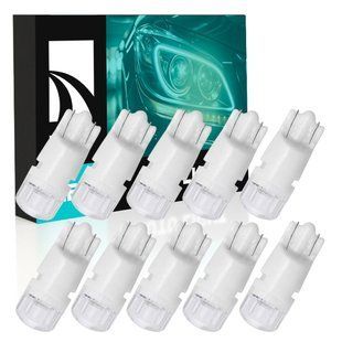 Комплект світлодіодних ламп NAPO LED T10-CCAB-2835-2smd W5W T10 колір світіння білий 10 шт N01307W10 фото