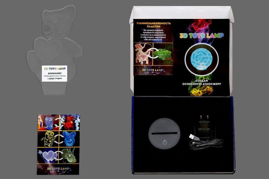 3D світильник нічник з пультом "Ананас"3DTOYSLAMP s0109 фото