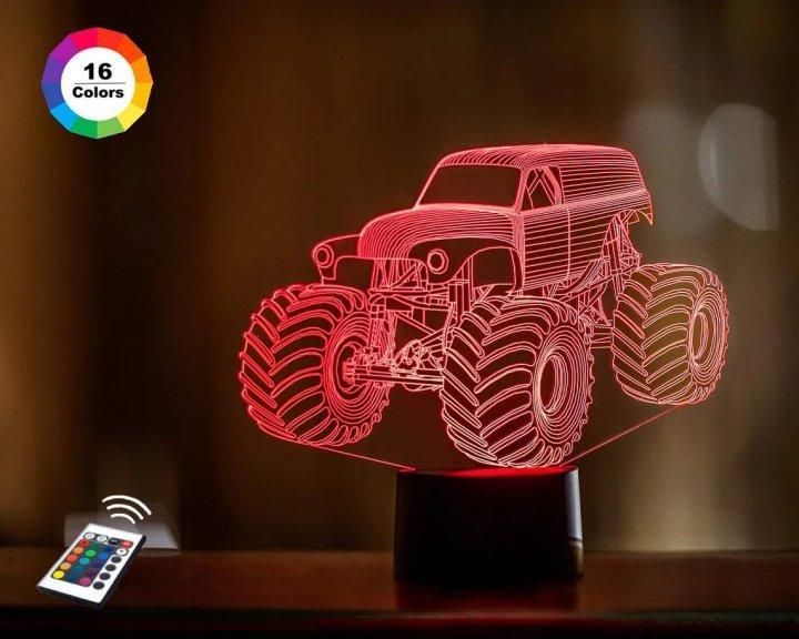 3D світильник нічник з пультом "Автомобіль 38" 3DTOYSLAMP s0138 фото