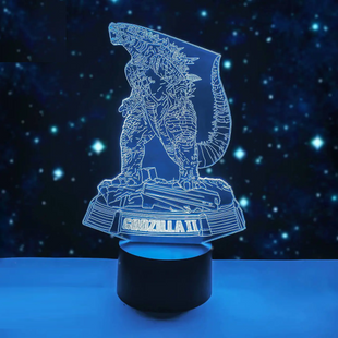 3D светильник ночник с пультом "GODZILLA" 3DTOYSLAMP 874YTNV фото