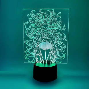 3D світильник нічник&nbsp;з пультом "Керрот" 3DTOYSLAMP 23456787 фото