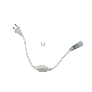 Кабель живлення PROLUM&trade; для LED стрічки 220V &ndash; 12 мм, білий 503029 фото