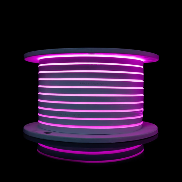 Світлодіодна стрічка NEON 12В 8x16, IP68 Світло-Рожевий, PROLUM Series "SF" PRO, м 120043 фото