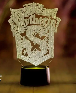 3D світильник нічник з пультом "Герб Слізерін" 3DTOYSLAMP 575мм фото