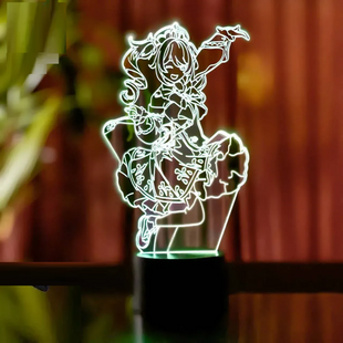 3D светильник ночник с пультом GENSHIN IMPACT "Барбара" 3DTOYSLAMP *45745ВАМ фото
