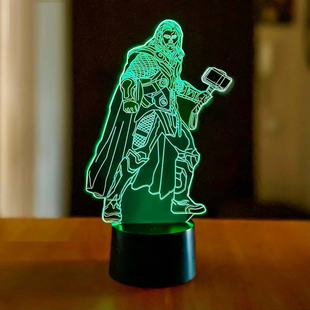 3D светильник ночник с пультом "Тор"&nbsp;3DTOYSLAMP 7CXС фото