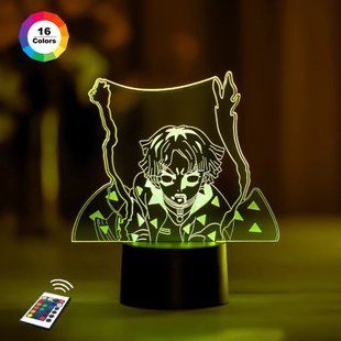 3D светильник ночник с пультом "Зеницу Агацума 2" 3DTOYSLAMP 8547МВ фото